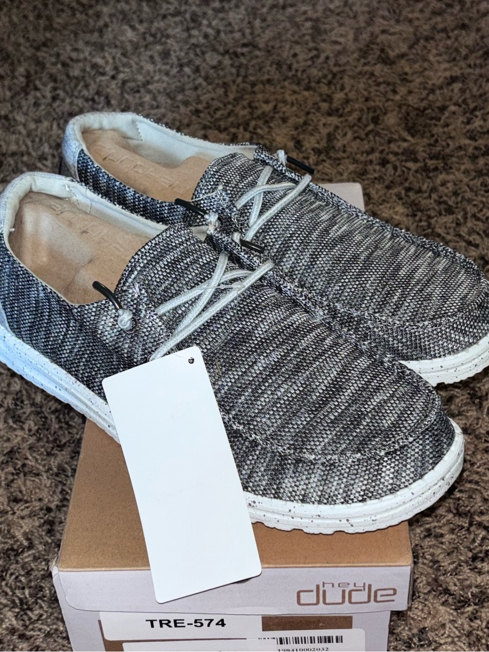 NIB Hey Dude Wendy Sox Dark Gray Women’s Slip On Loafers Shoes Size 11 NEW
